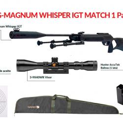 PACK-7 Carabine G-Magnum Whisper IGT Mach1 Cal. 4,5 mm avec Lunette Gamo 3-9 x 40WR