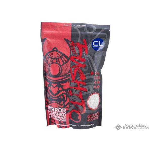 Sachet de billes Bio Bushido Master 0,32g - 4000 BBs / Blanc - CL Project Design