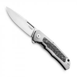 Couteau Q4ttro (titanium), Couleur gris [Lionsteel]