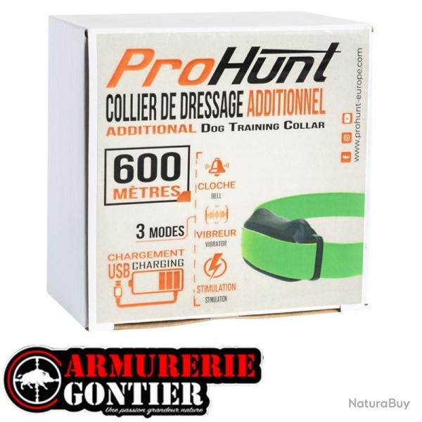 Collier de Dressage PROHUNT supplmentaire porte 600M phac052