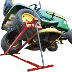 Cric Lève Tracteur Tondeuse Télescopique Supporte 400kg Max