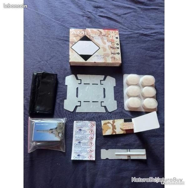 kit amichauf ensemble de rechauffage de poche cuisine pour rations militaire armee francaise survie