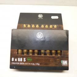 BOITES DE MUNITIONS RWS CALIBRE 8*68S - MODELE EVO GREEN