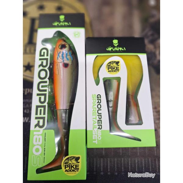 Grouper 180s + sparetail set Gunki sun perch