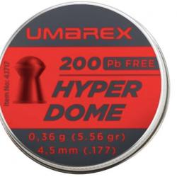 PLOMB HYPERDOME "UMAREX" TETE RONDE CAL 4.5 MM 0.36G X200