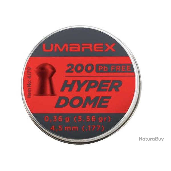 PLOMB HYPERDOME "UMAREX" TETE RONDE CAL 4.5 MM 0.36G X200