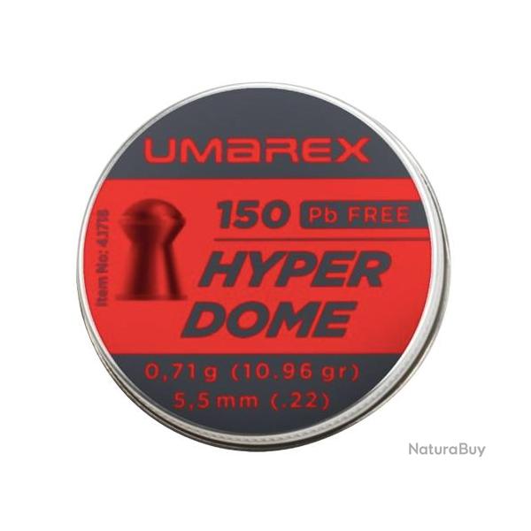 PLOMB HYPERDOME "UMAREX" TETE RONDE CAL 5.5 MM 0.71G X150