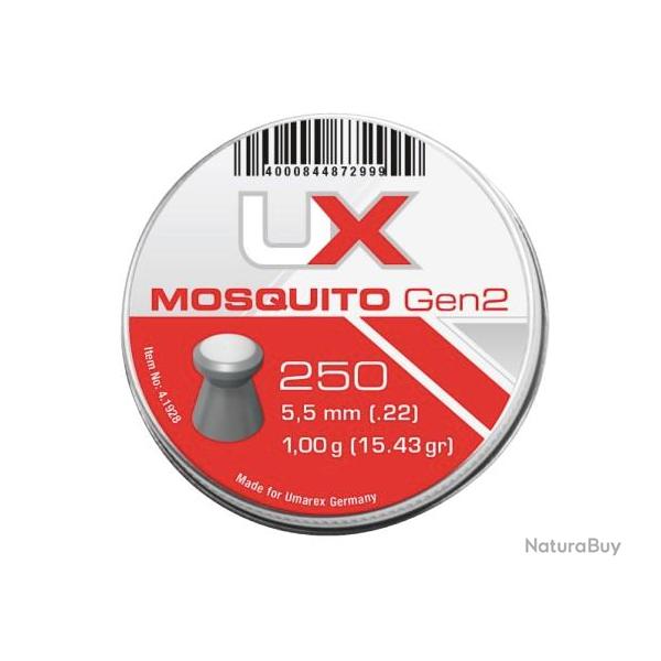 PLOMB PLAT UX MOSQUITO GEN2 CAL 5.5 MM 1.00G CDTNMT 5X250 "UMAREX"