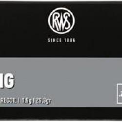 Cartouches RWS cal.22lr z lang 29gr 1.9g par 50