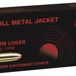 Cartouches GECO Calibre 9 mm Para FMJ 124 gr (x250)