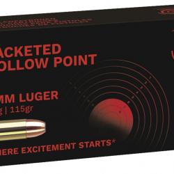 Cartouches GECO Calibre 9 mm Para Jacketed Hollow Point 115 gr (x250)