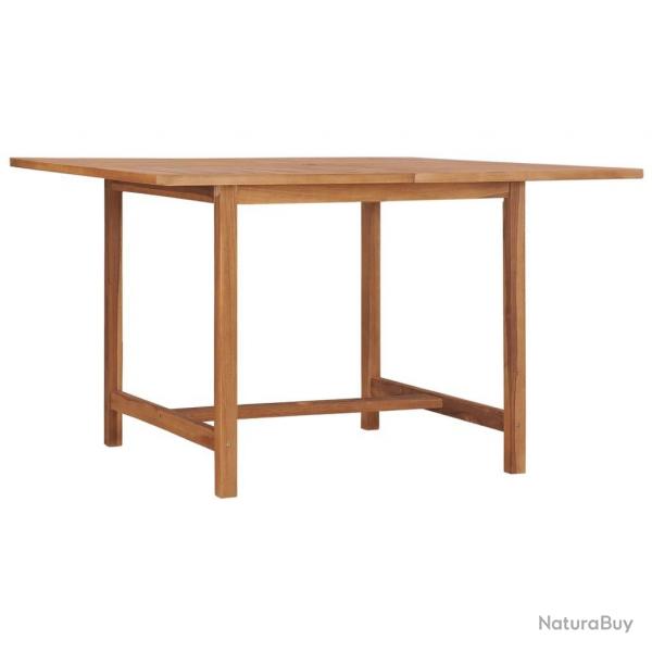 Table  dner de jardin 110x110x75 cm Bois massif de teck alsavelo