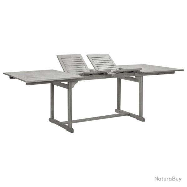 Table  dner de jardin (160-240)x100x75cm Bois d'acacia massif alsavelo