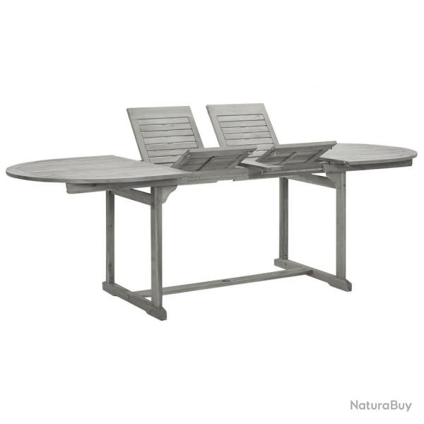 Table  dner de jardin (160-240)x100x75cm Bois d'acacia massif alsavelo