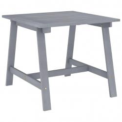 Table à dîner de jardin Gris 88x88x74 cm Bois d'acacia massif alsavelo