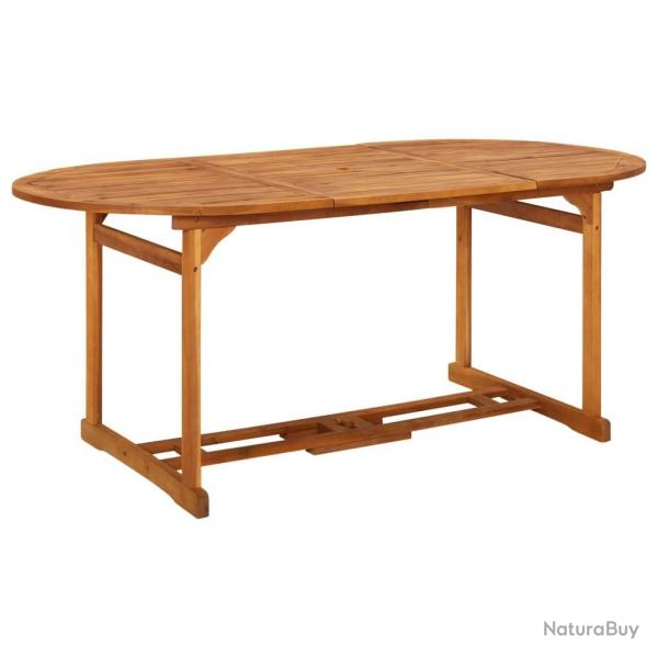 Table  dner de jardin 180x90x75 cm Bois d'acacia solide alsavelo