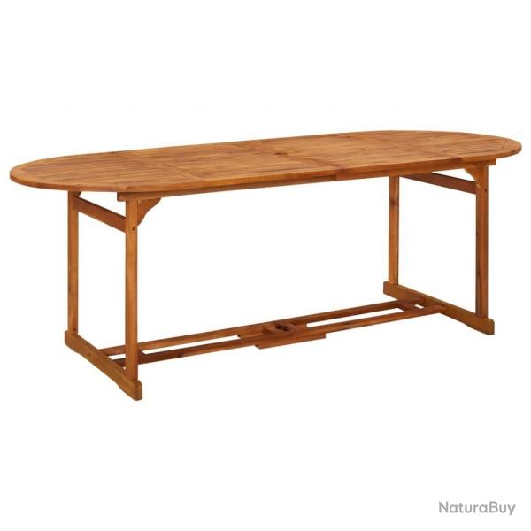 Table  dner de jardin 220x90x75 cm Bois d'acacia massif alsavelo
