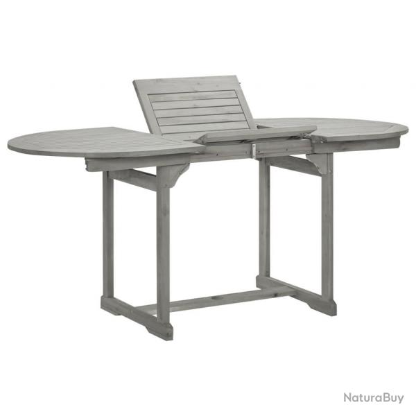 Table  dner de jardin (120-170)x80x75 cm Bois d'acacia massif alsavelo