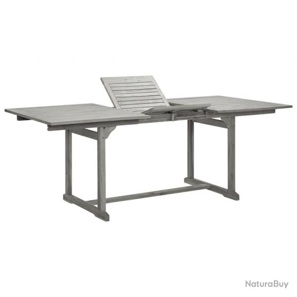 Table  dner de jardin (150-200)x100x75cm Bois d'acacia massif alsavelo