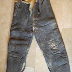 US ARMY AIR FORCES - Pantalon de vol B-1 fourré cuir marron doublé - WWII (lib)