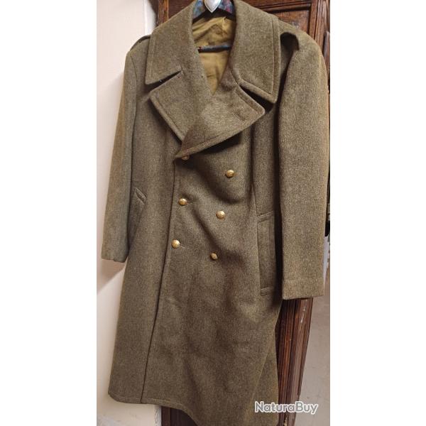 Authentique manteau drap de laine - capote militaire mod. 47 Troupes Coloniales