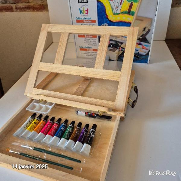 Coffret chevalet de peinture pour enfants Artist Kid de la marque Pebeo
