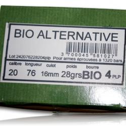 CARTOUCHE JOCKER BIO ALTERNATIVE CAL 20/76 POUR FUSIL EPOUVE BILLE ACIER 4