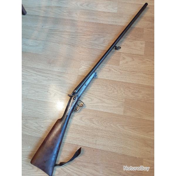 Fusil de chasse  chiens juxtapos type Lefaucheux 16/65 PN, St Etienne.