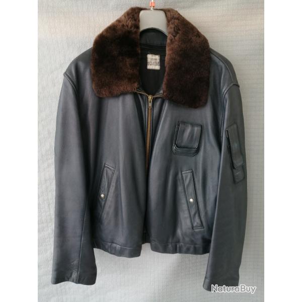 Blouson cuir pilote arme franaise original