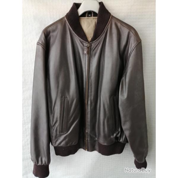 Blouson cuir pilote Dassault Aviation