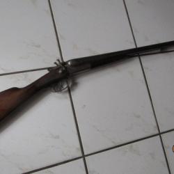 fusil chasse cal 16 Belge éprouvé poudre vive gravé canon intérieur TB sans jeu brunissage 80%