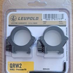 COLLIER LEUPOLD QRW2 30mm Low Matte 174074 H 6,7mm