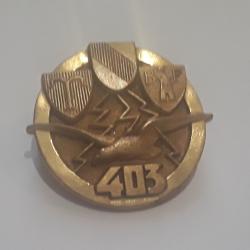 Insigne 403e Regiment d'Artillerie de defense contre avion.