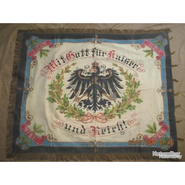 Superbe drapeau Marine Impriale Allemande vtrans 1870 Kaiserliche Marine MUTTERSCHIED 1904