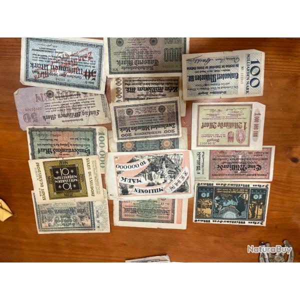 Lot billet allemand d avant guerre