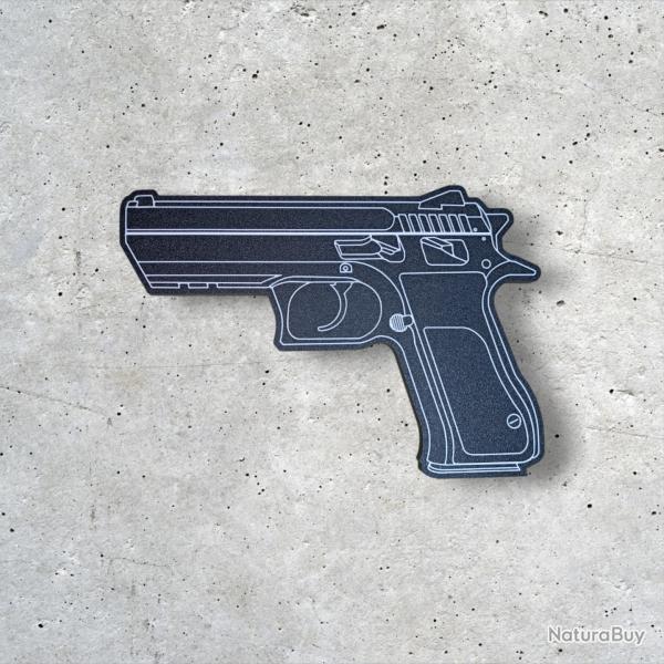 Dcoration Murale Jericho - Silhouette d'Arme Noir et Blanc - Fabriqu en France