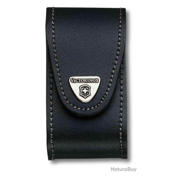 Victorinox  4.0521.3 Etui ceinture Cuir avec fermeture scratch noir