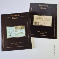Lot de 2 catalogues de vente à prix net , Suisse, 2000, Philatélie, marcophilie