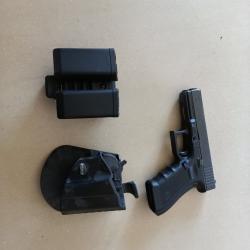 Vends Porte chargeur et holster ceinture pour GLOCK 17