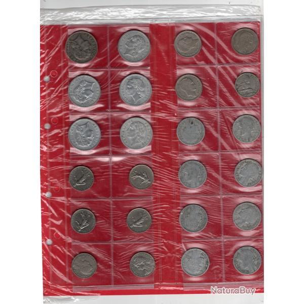 Lot de 124 pices de monnaies franaises anne toute diffrentes par genre quelques unes sont neuves