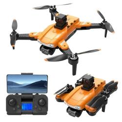 Drone GPS/GLONASS 8K professional double Caméra EIS FPV 2KM WIFI 5G Orange