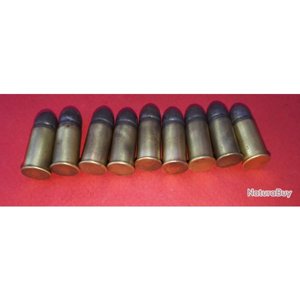 Lot de 9 cartouches Gaupillat 9mm Spirlet Amorage Couvert
