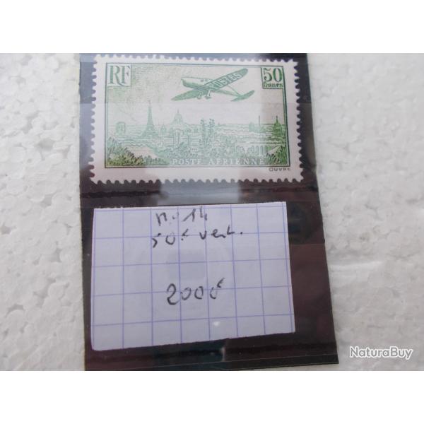 timbre aviation n14 yvert,cot 2000 euros!!NEUF SUPER!!!