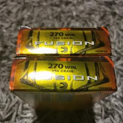 40 Munitions 270 Winchester Fédéral Fusion