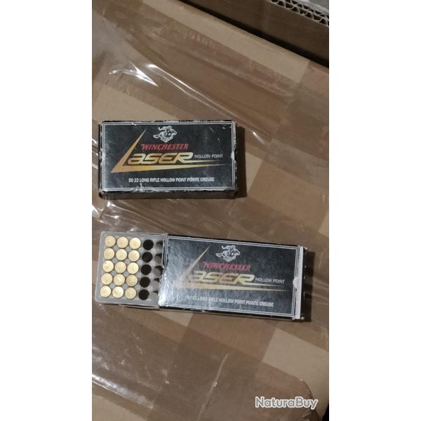 Munitions 22Lr Winchester Laser, 65 cartouches