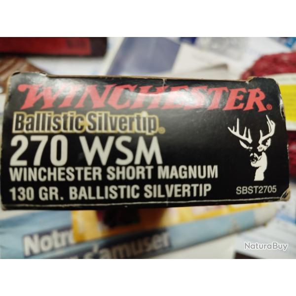 21 balles 270 WSM WINCHESTER