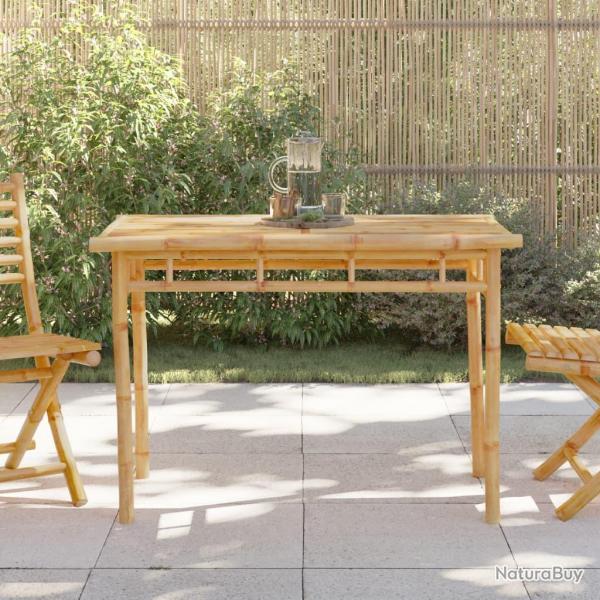 Table  manger de jardin 110x55x75 cm bambou alsavelo