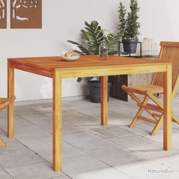 Table  manger de jardin 110x110x75 cm bois d'acacia massif alsavelo