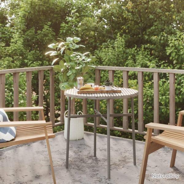 Table  th Gris 45 cm Rsine tresse alsavelo