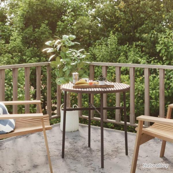 Table  th Marron 45 cm Rsine tresse alsavelo